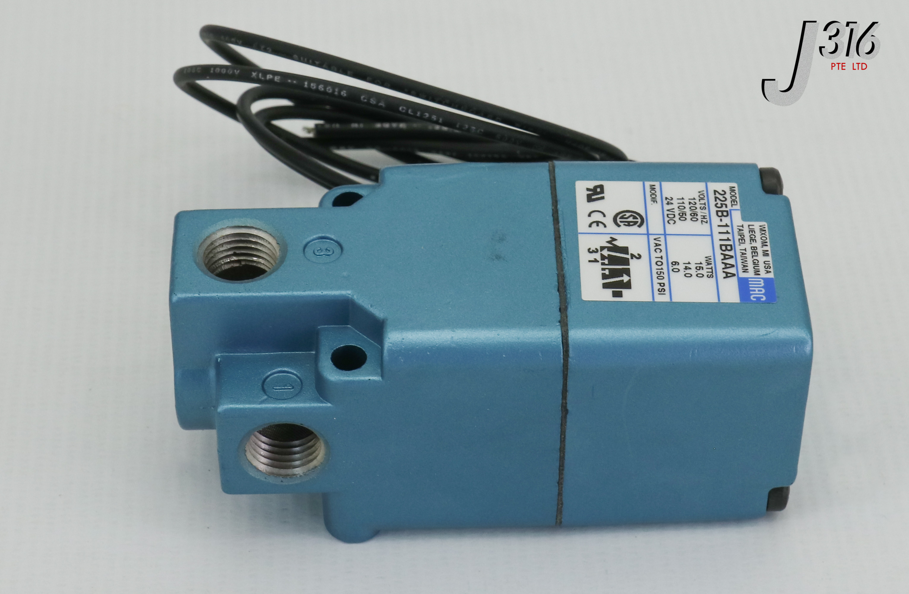 24055 Mac Pneumatic Solenoid Valve New 225b 111baaa J316gallery